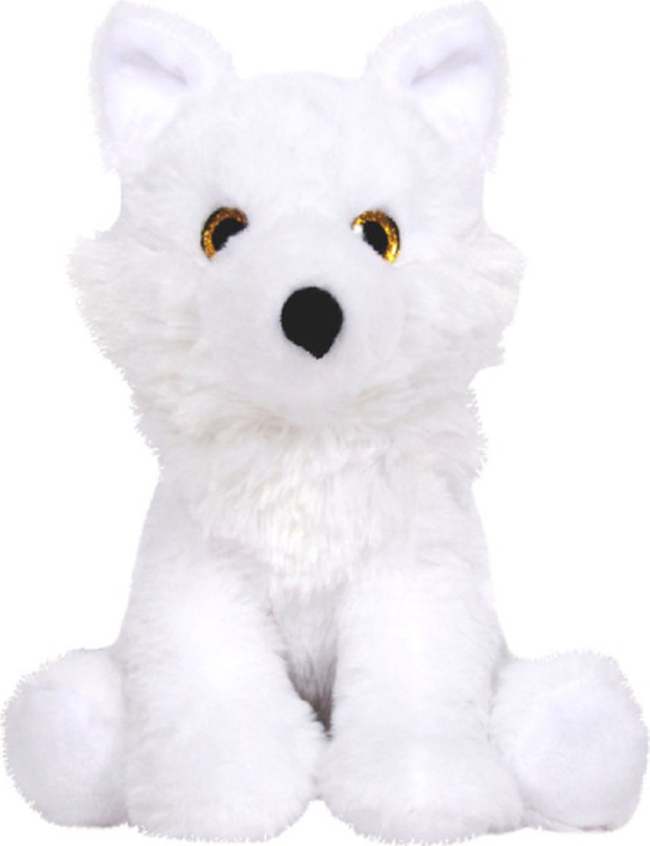 Wolf (Wit) Pluche Knuffel 30 cm {Dierentuin Dieren | Speelgoed Knuffeldier Knuffelbeest voor kinderen jongens meisjes | Dog Fox Wolf Animal Plush Toy}